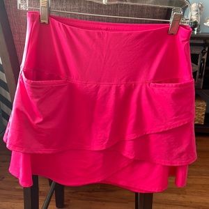 EUC! Lucky in Love hot pink tennis skirt skort. Golf or any activity.